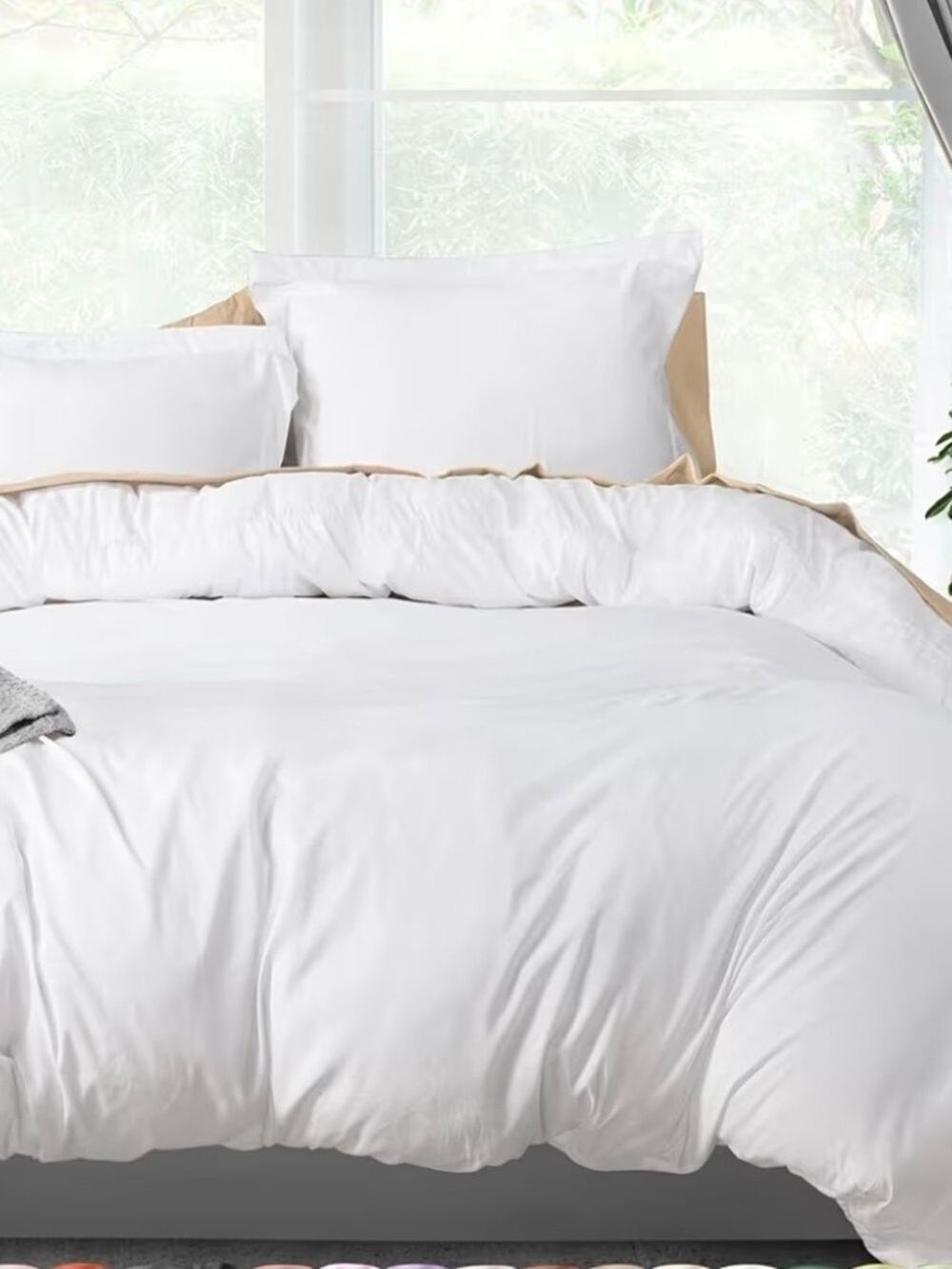 Utopia Bedding Queen Duvet Cover Set – White – Includes 2 Pillow Shams – 92" x90